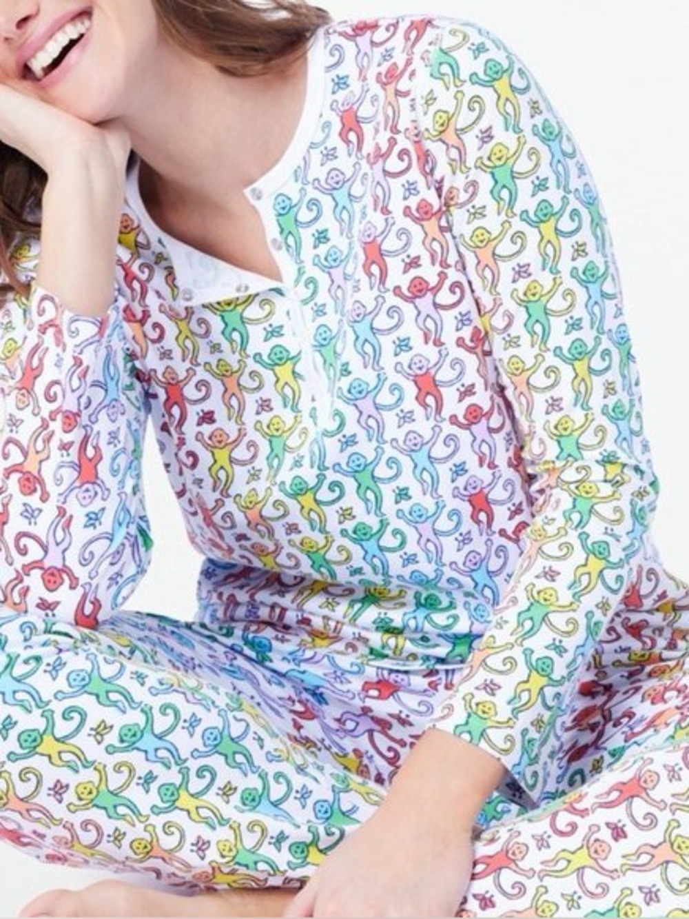 Roller Rabbit Disco Monkey Henley Top
